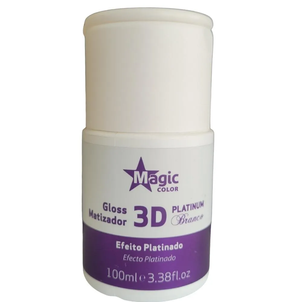 MAGIC COLOR GLOSS MATIZADOR 3D 100MLS PLATINUM BRANCO