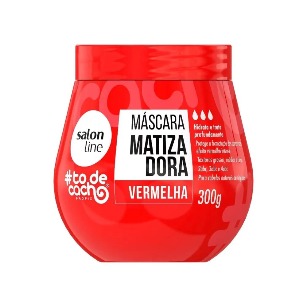 SALON LINE #TODECACHO MATIZ VERMELHA MáSCARA 300G