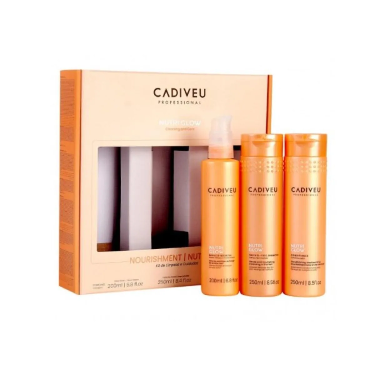 CADIVEU NUTRI GLOW KIT DE LIMPEZA HOME CARE (3 PROD.)