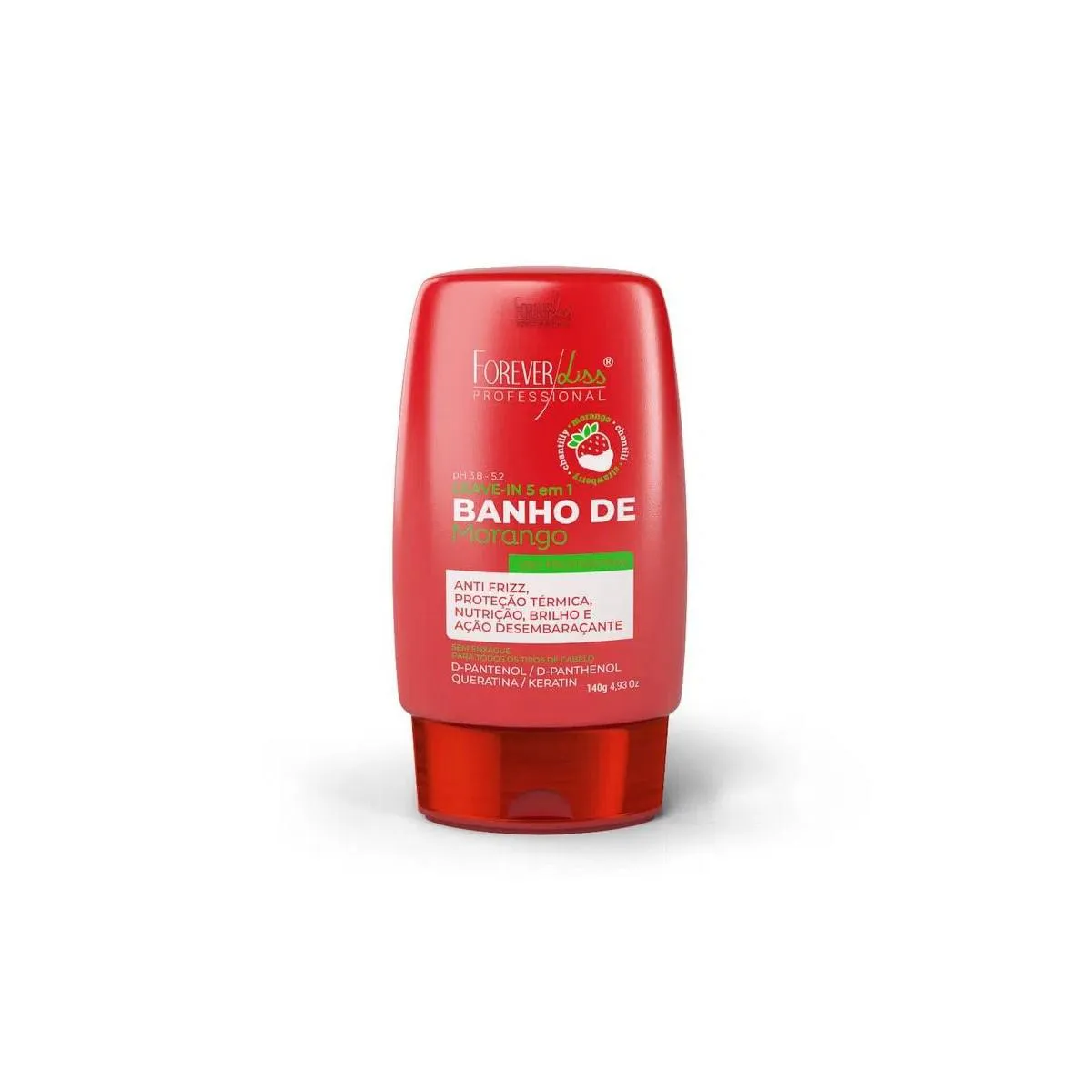 LEAVE IN BANHO DE VERNIZ MORANGO FOREVER LISS 140G