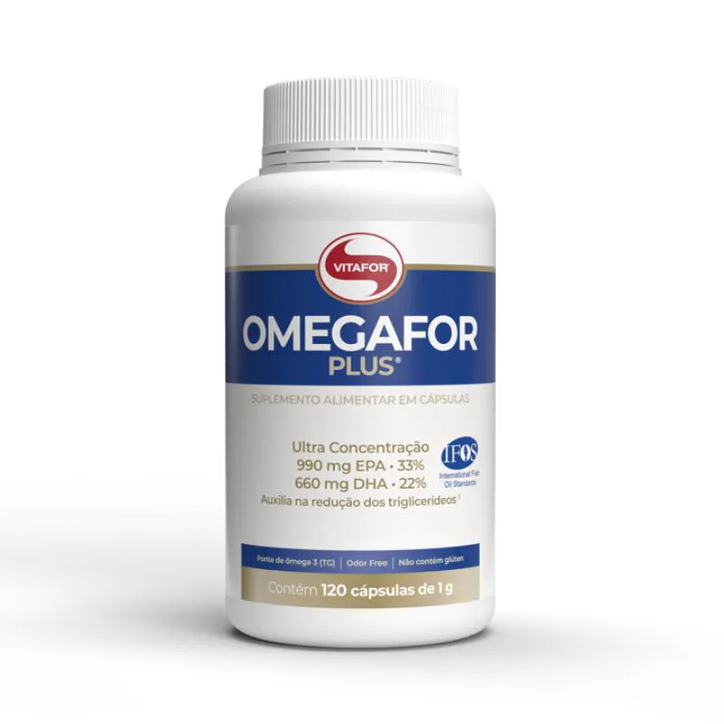 Ômegafor Plus 1000MG Vitafor 120 Cápsulas
