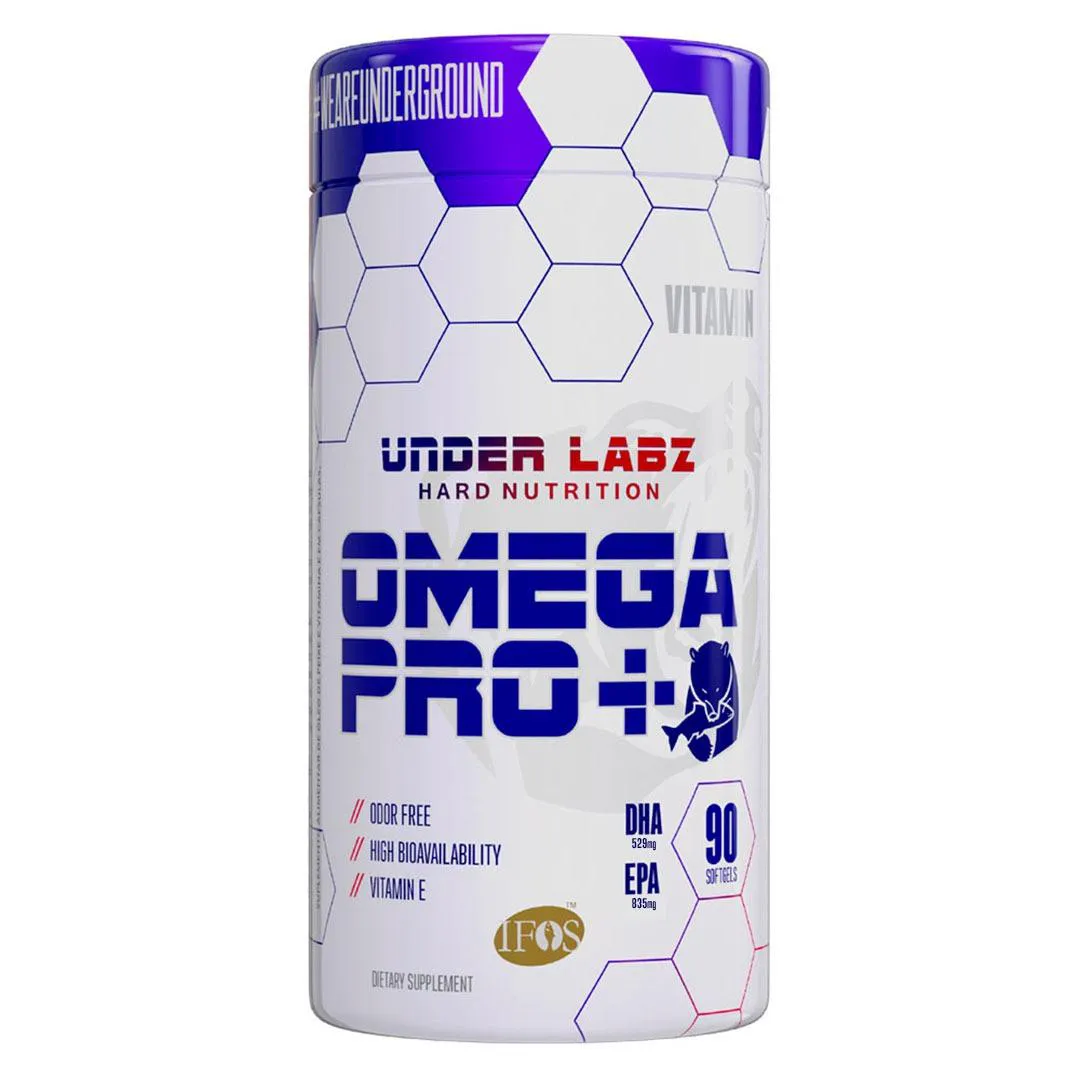 ÔMEGA 3 + VITAMINA E OMEGA PRO+ DHA523MG EPA 835MG COM 90 EM SOFTGELS - UNDER LABZ