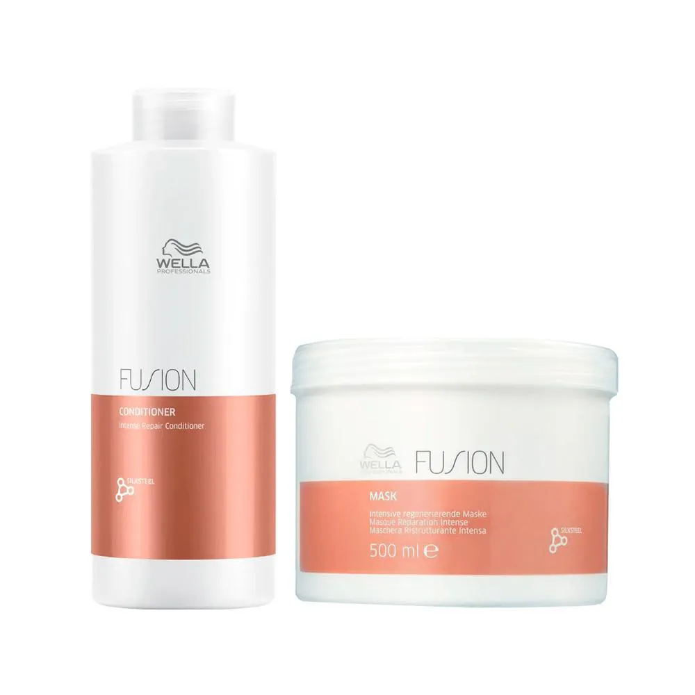 Kit Wella Professionals Fusion - Condicionador 1L E Máscara 500ml