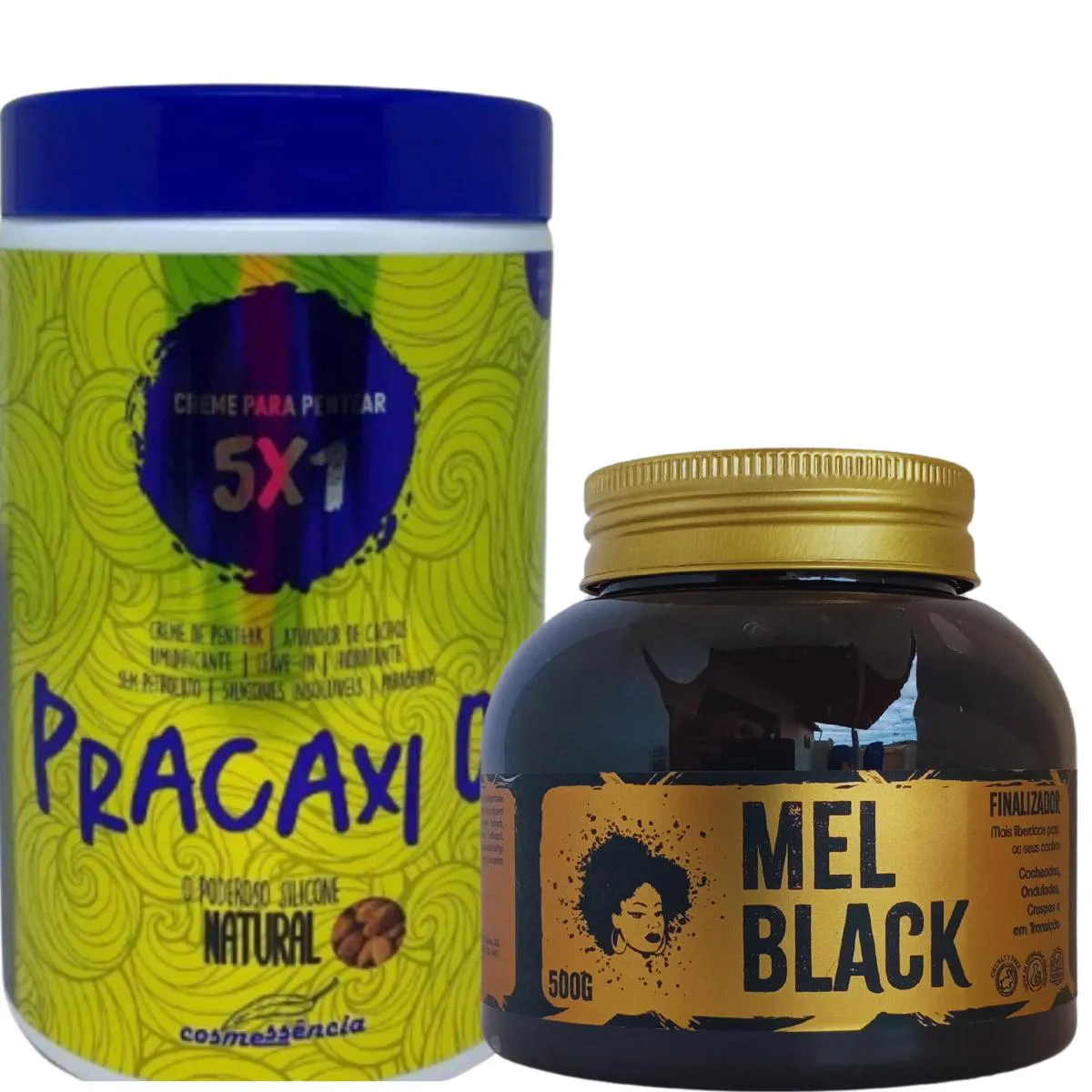 FINALIZADOR DE CACHOS 500G+ CREME DE PENTEAR PRACAXI OIL 1KG