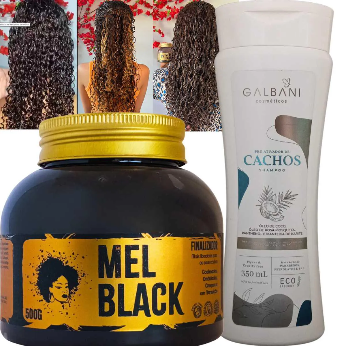 FINALIZADOR DE CACHOS MEL BLACK 500G - SHAMPOO PARA CACHOS