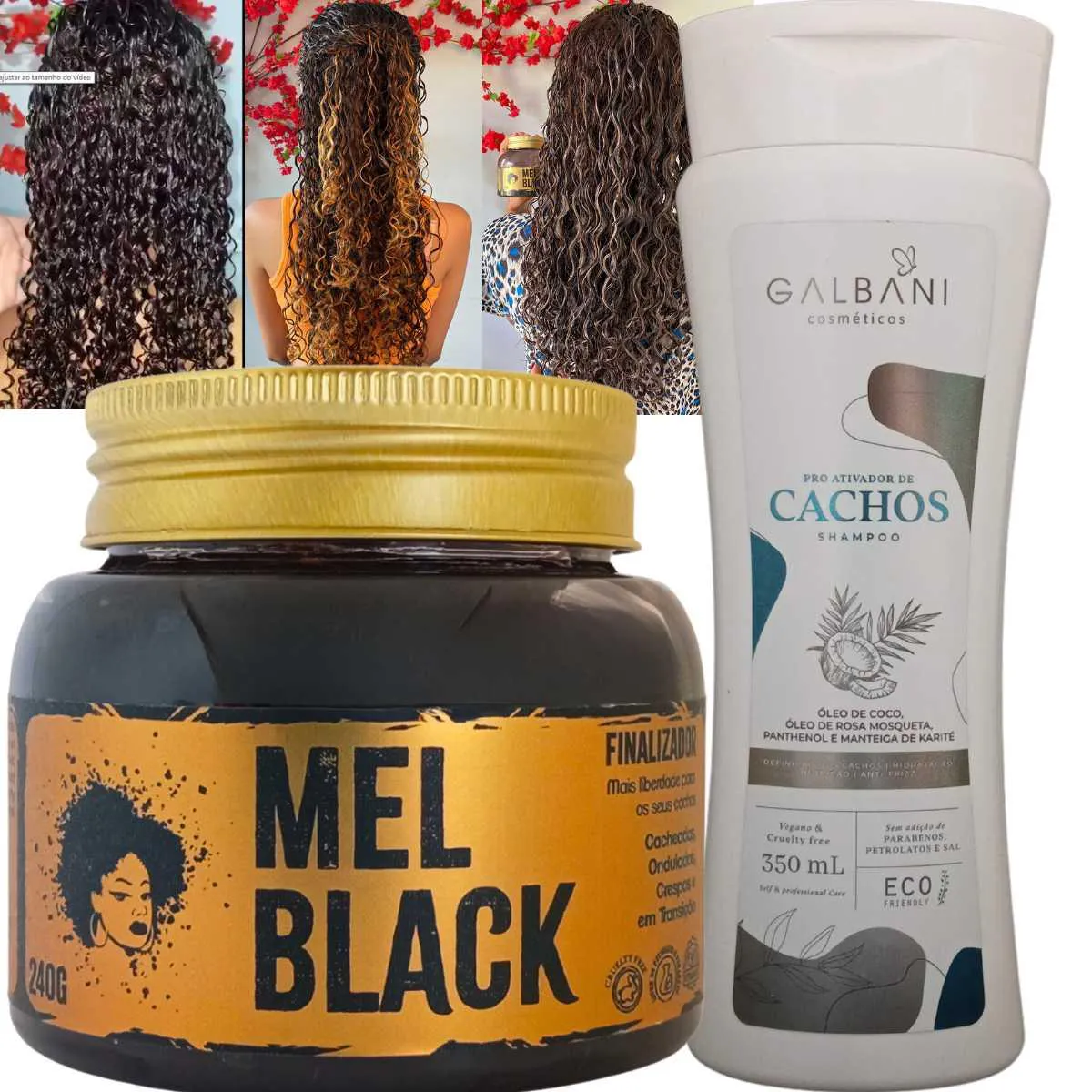 FINALIZADOR DE CACHOS MEL BLACK 240G - SHAMPOO PARA CACHOS