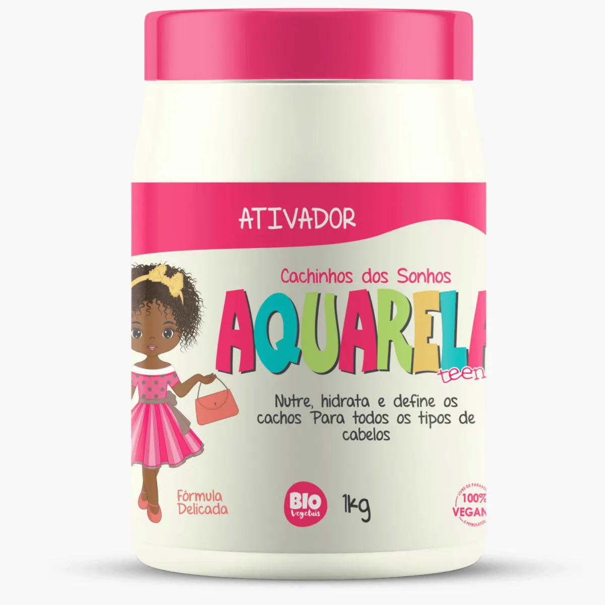ATIVADOR DE CACHOS AQUARELA TEEN BIOVEGETAIS - 1KG