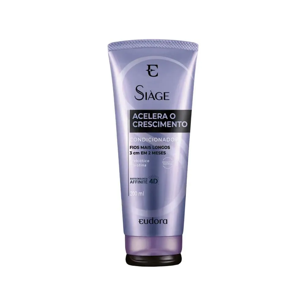 Condicionador Eudora Siàge Acelera Crescimento Fortalecimento 200ml
