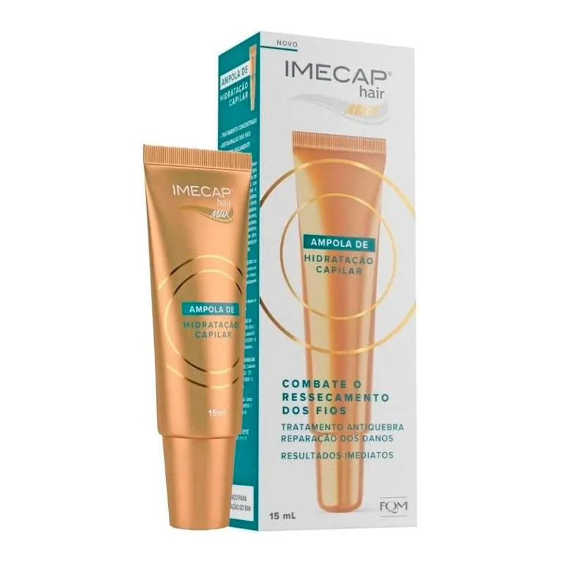 AMPOLA DE HIDRATAçãO CAPILAR IMECAP HAIR MAX 15ML