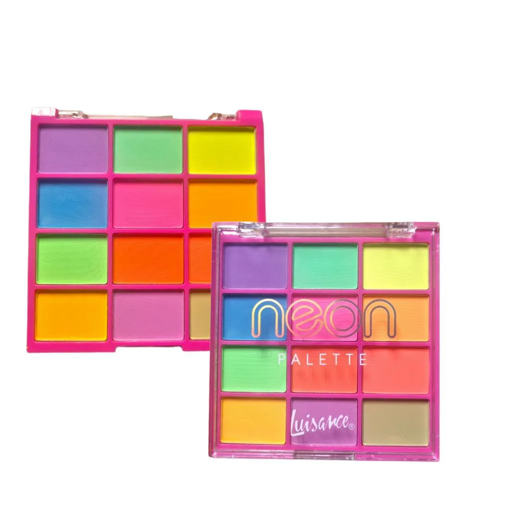 PALETA DE SOMBRA 12 CORES NEON LUISANCE