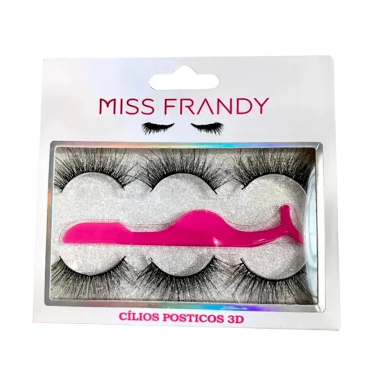 KIT MISS FRANDY - CíLIOS POSTIçOS COM 3 PARES E UMA PINçA