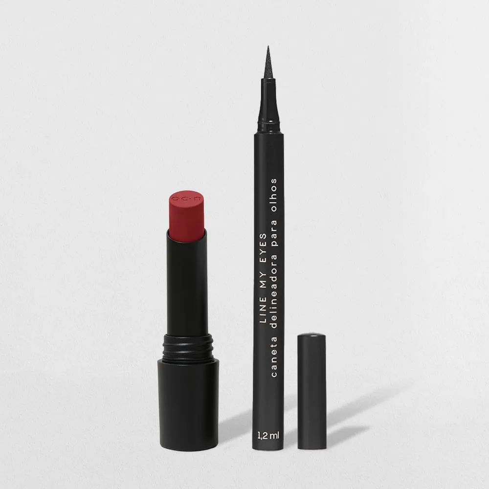 KIT BATOM VERMELHO + CANETA DELINEADORA OCéANE EDITION (2 PRODUTOS)