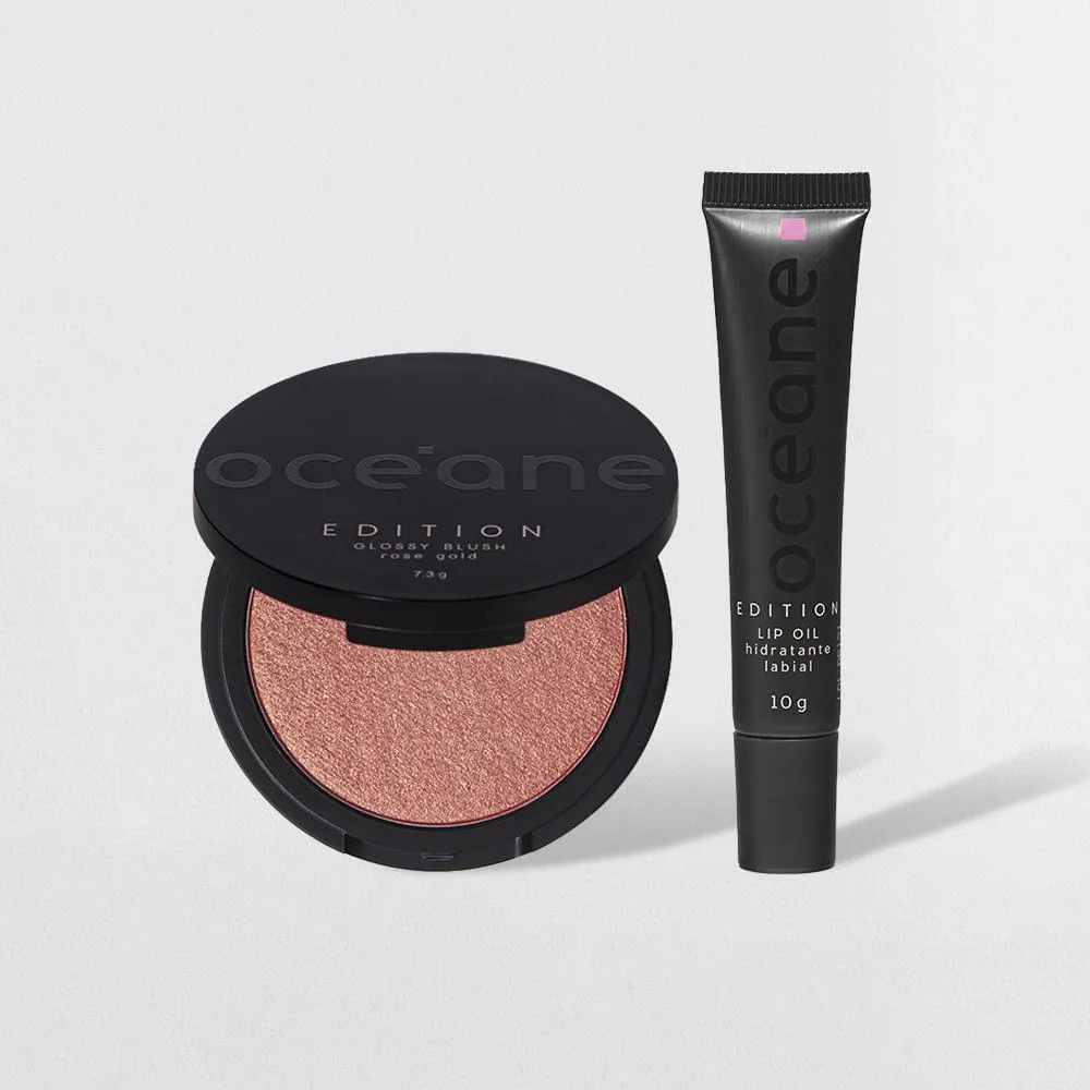 KIT BLUSH CINTILANTE + LIP OIL BLOSSOM OCéANE EDITION (2 PRODUTOS)