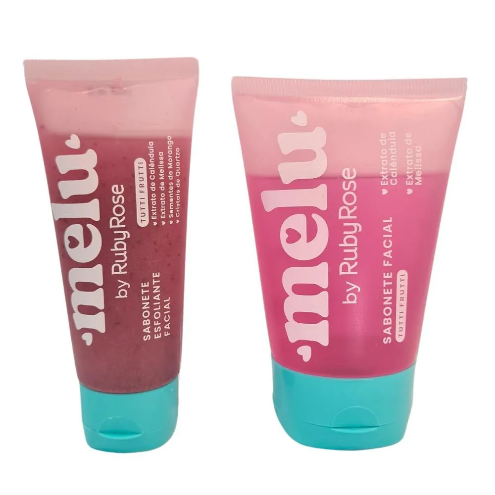 KIT FACIAL MELU SABONETE + ESFOLIANTE DE TUTTI FRUTTI