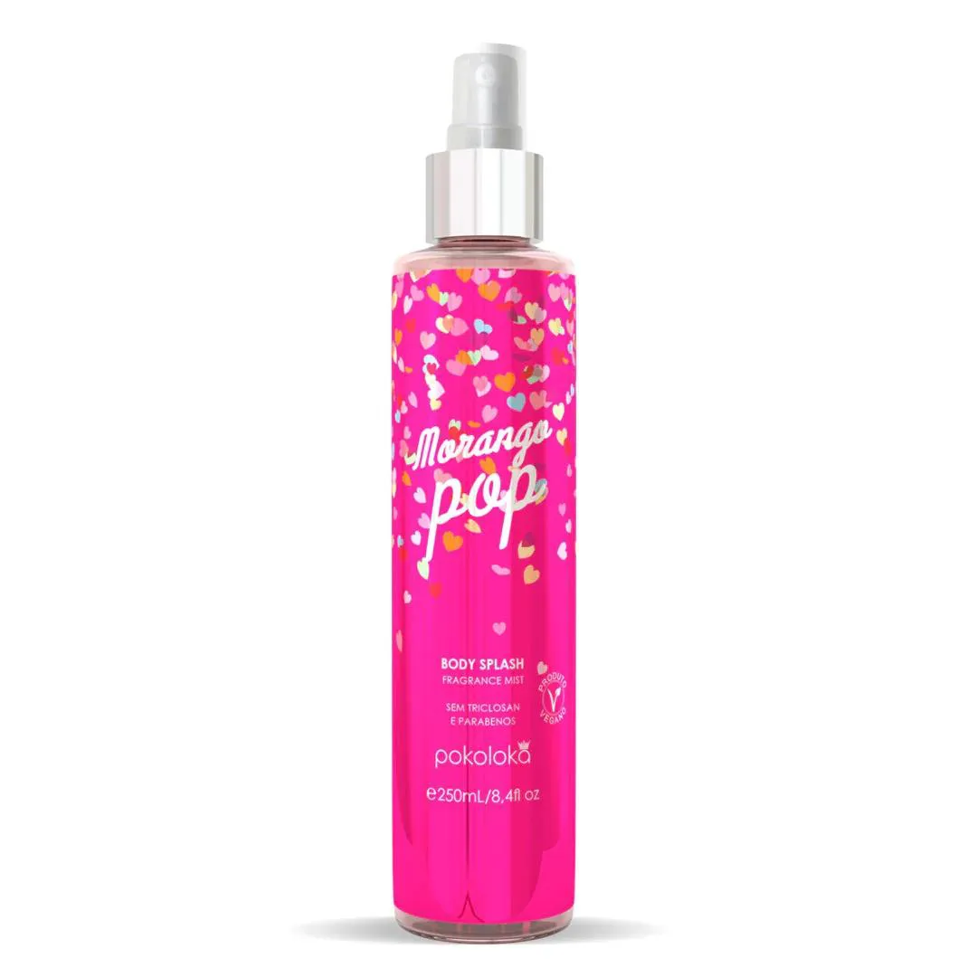 BODY SPLASH MORANGO POP 250ML - POKOLOKA