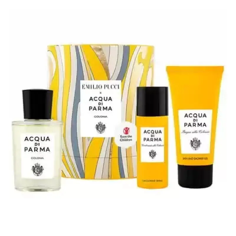 Kit Colônia Acqua Di Parma Eau de Cologne 100ml - Perfume Feminino + Gel de Banho 75ml + Desodorante Spray 50ml