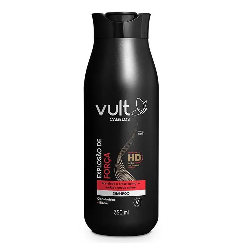 Shampoo Vegano Vult Explosão de Força Anticaspa 350ml