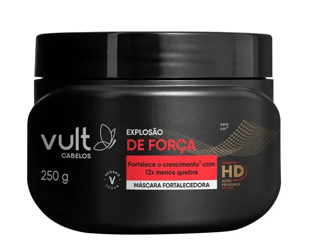 MáSCARA FORTALECEDORA VULT CABELOS EXPLOSãO DE FORçA 250G
