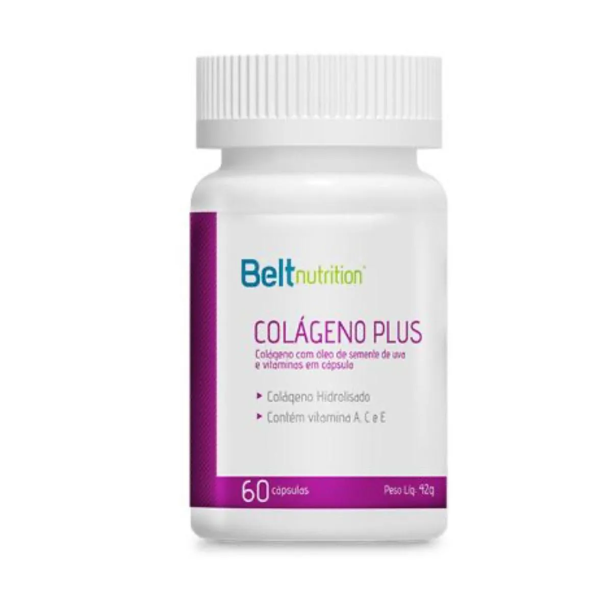 COLáGENO PLUS HIDROLISADO - BELT NUTRITION - 60 CáPSULAS
