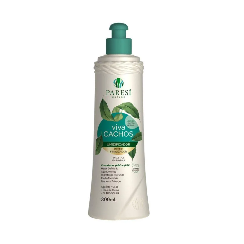 UMIDIFICADOR CREME FINALIZADOR VIVA CACHOS 300ML PARESí NATURE