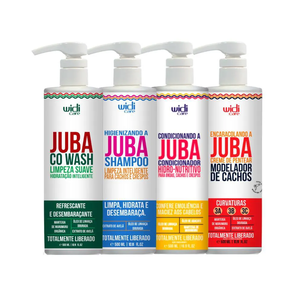Widi Care Kit Encaracolando A Juba Co Wash (4 Produtos)
