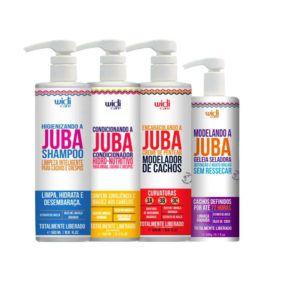 Widi Care Kit Encaracolando A Juba Geleia (4 Produtos)