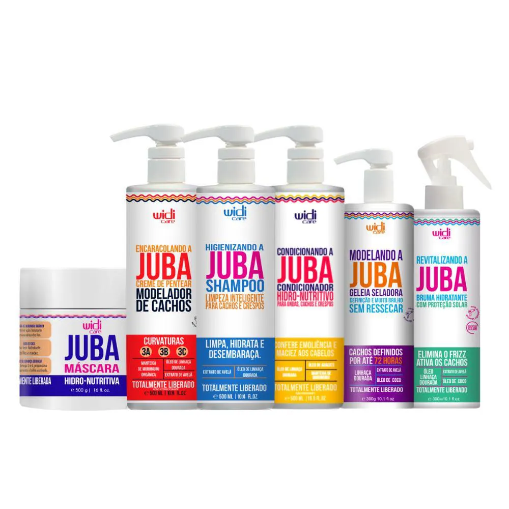 Widi Care Kit Encaracolando a Juba Geleia Revitalizando (6 Produtos)