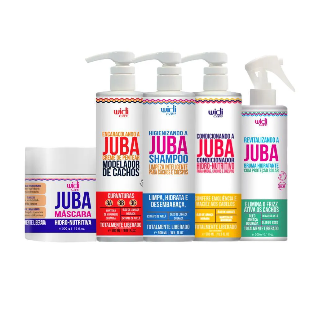 Widi Care Kit Encaracolando A Juba Revitalizando (5 Produtos)