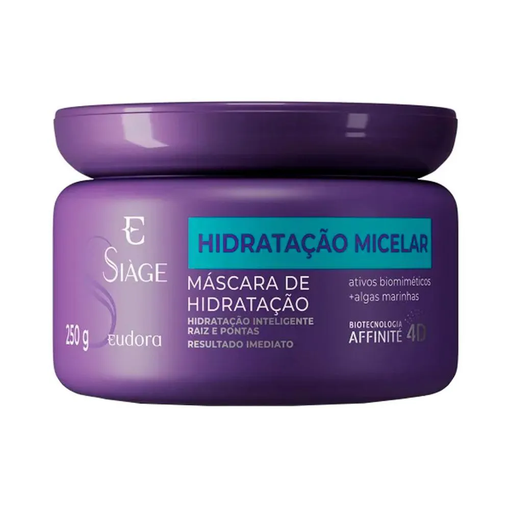 EUDORA SIáGE HIDRATAçãO MICELAR MáSCARA DE HIDRATAçãO 250G