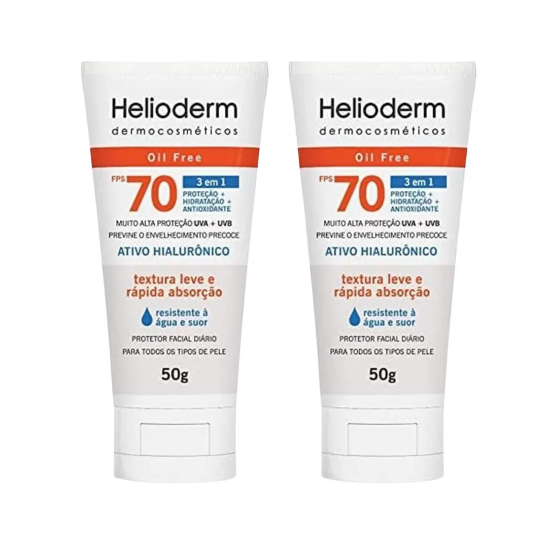 KIT C2 PROTETOR FACIAL TOQUE SECO FPS70 50G – HELIODERM