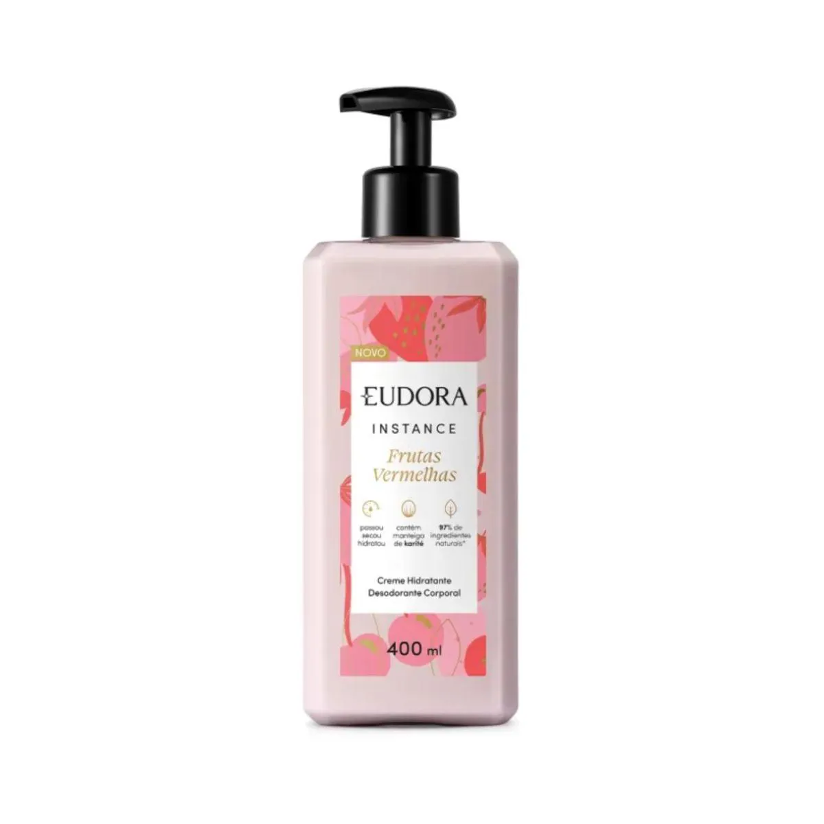 CREME HIDRATANTE DESODORANTE CORPORAL EUDORA INSTANCE FRUTAS VERMELHAS 400ML