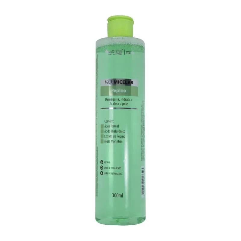 MAX LOVE ÁGUA MICELAR PEPINO ÁGUA MICELAR 300ML