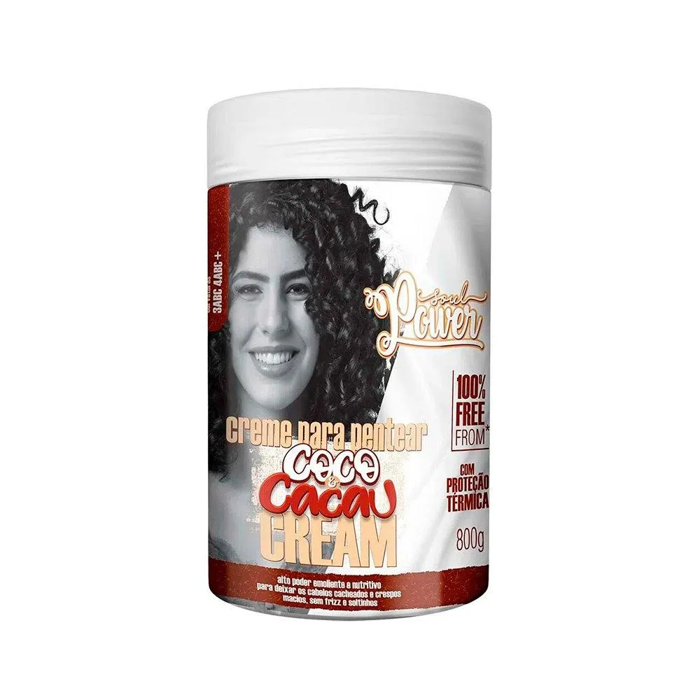 CREME DE PENTEAR SOUL POWER COCO E CACAU CREAM 800G