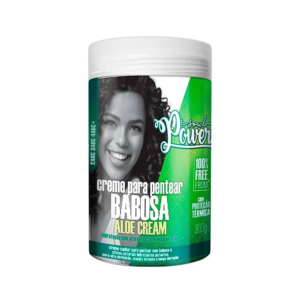 CREME DE PENTEAR SOUL POWER BABOSA E ALOE CREAM 800G