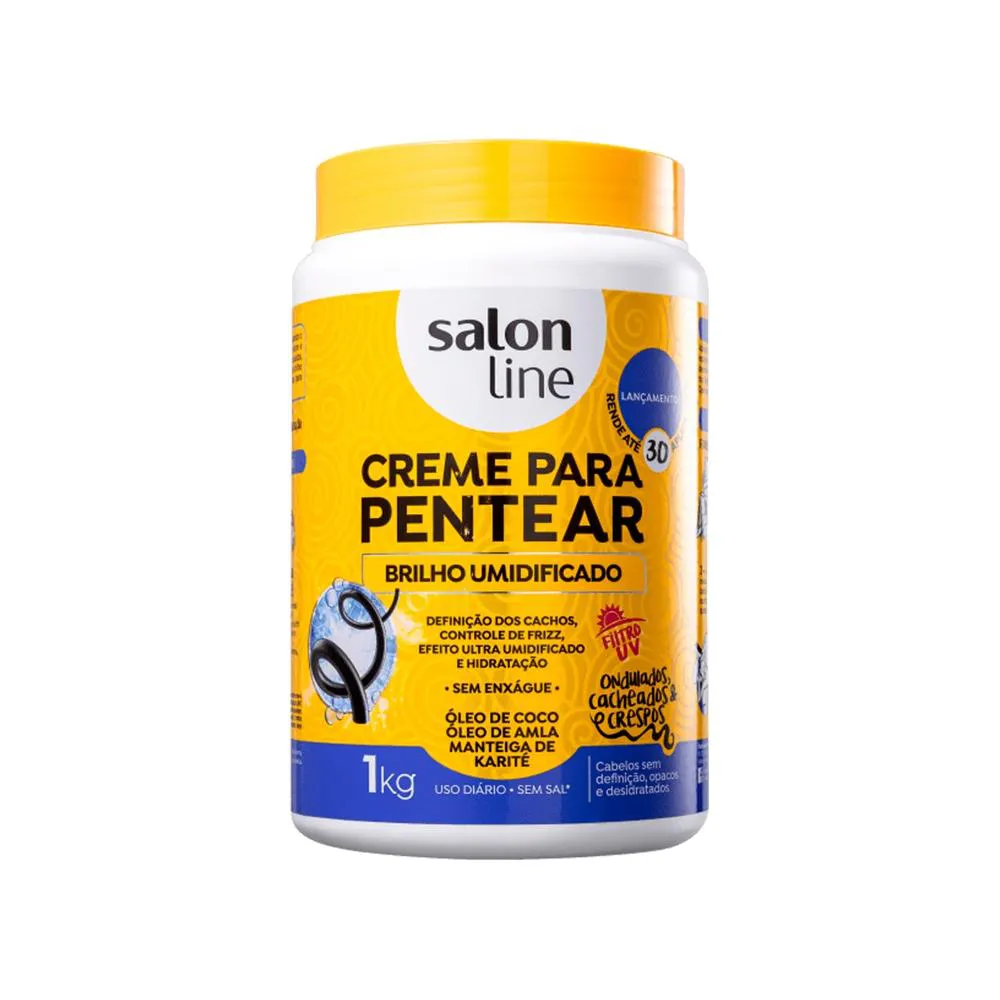 CREME DE PENTEAR SALON LINE BRILHO UMIDIFICADO – 1000G