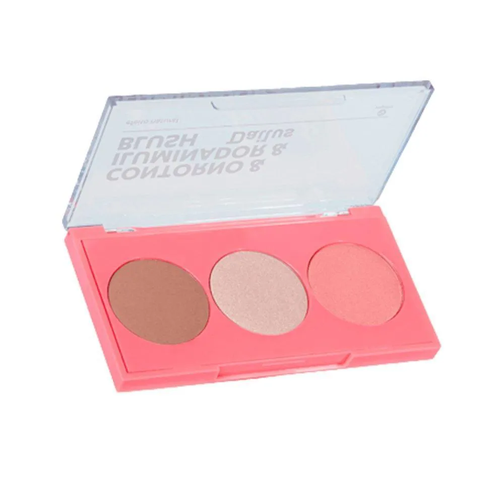PALETA DAILUS PELE DE MILHõES CONTORNO + ILUMINADOR + BLUSH 01