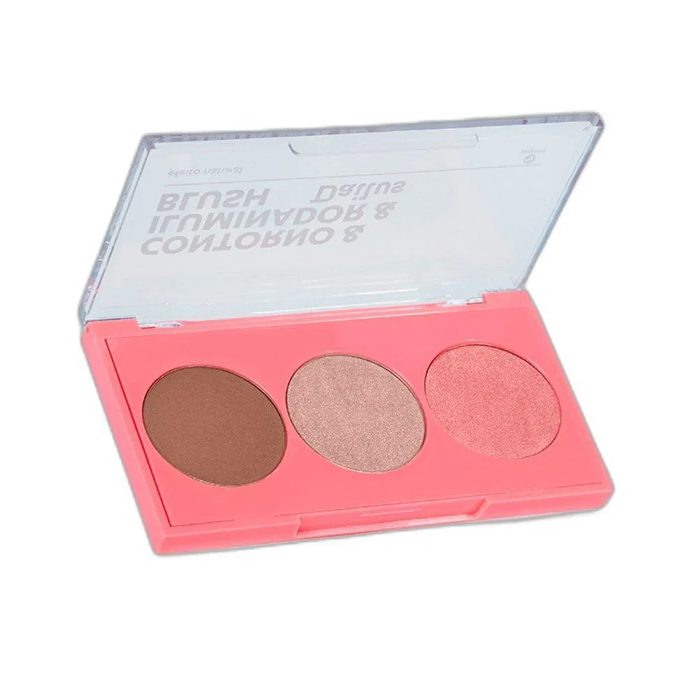 PALETA DAILUS PELE DE MILHõES CONTORNO + ILUMINADOR + BLUSH 02