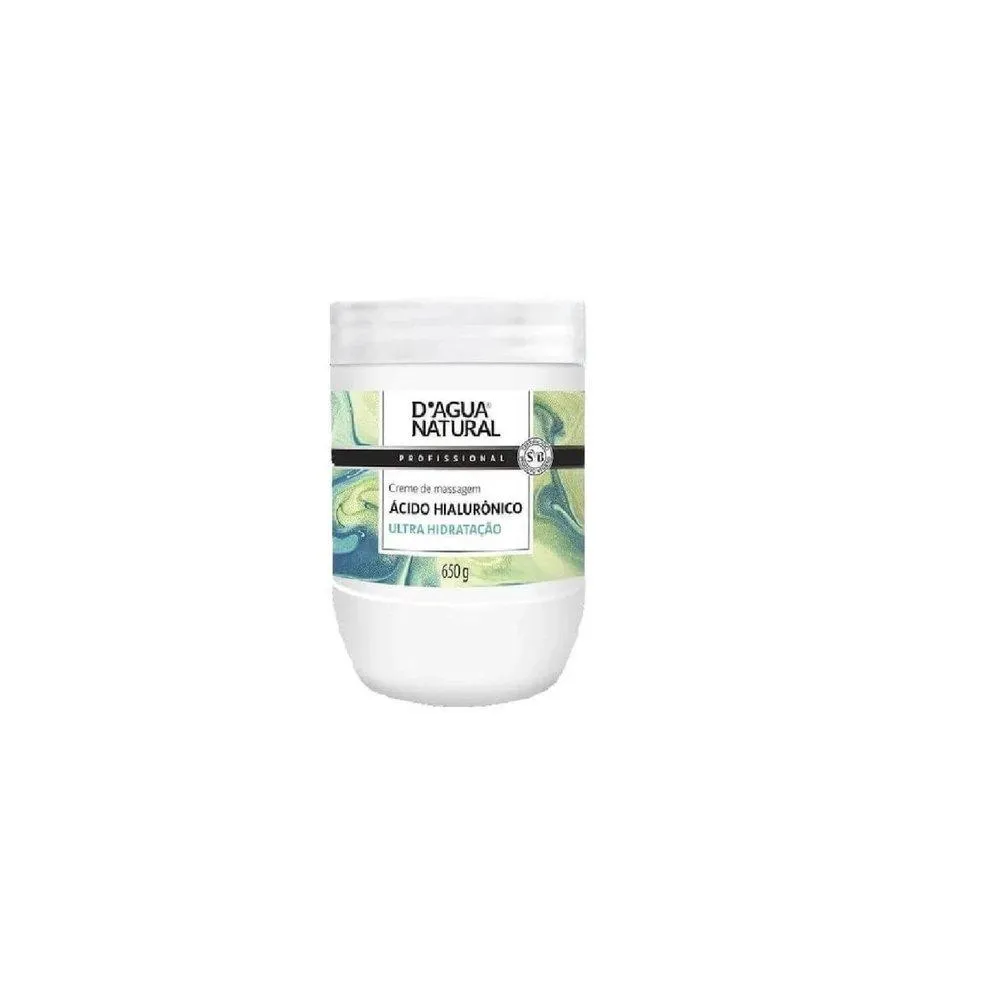 CREME DE MASSAGEM D'AGUA ÁCIDO HIALURôNICO - 650G