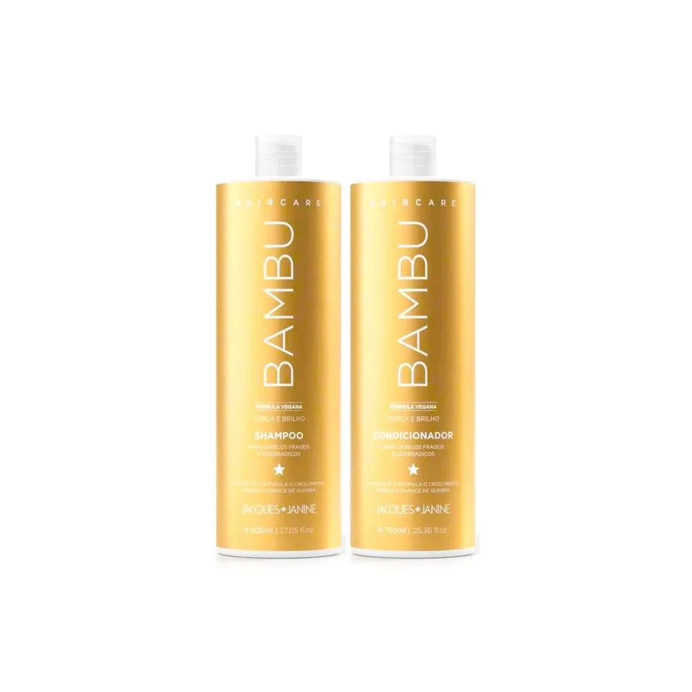KIT JACQUES JANINE HAIR CARE BAMBU SHAMPOO 800ML + CONDICIONADOR 750ML