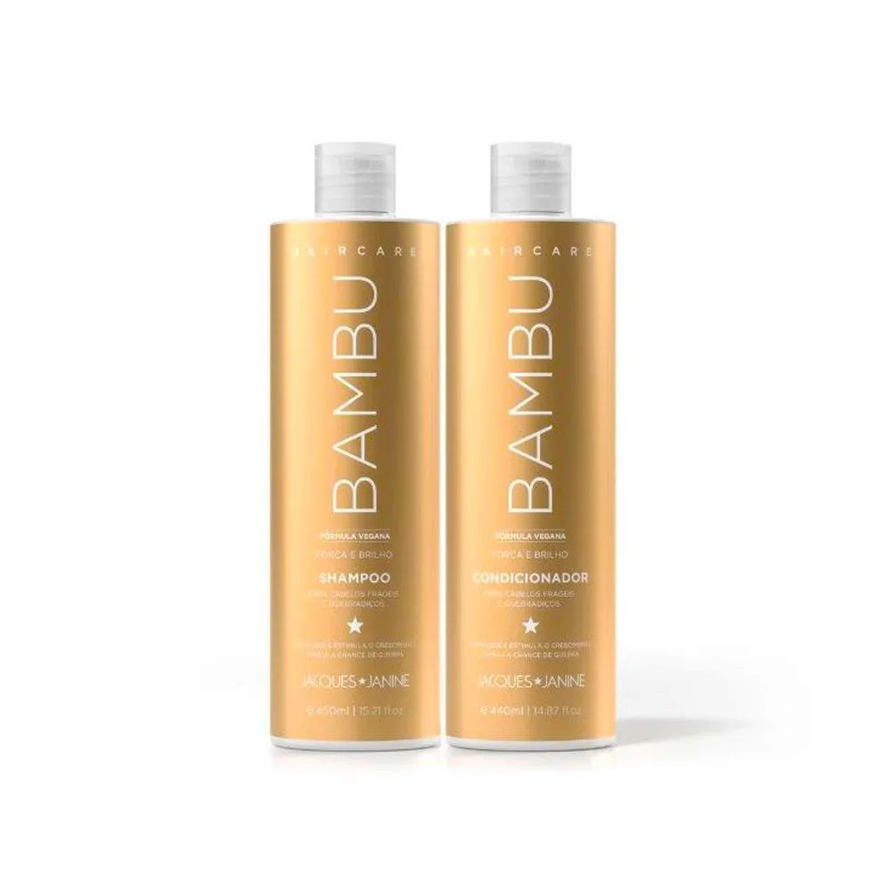 KIT JACQUES JANINE HAIR CARE BAMBU SHAMPOO 450ML + CONDICIONADOR 440ML