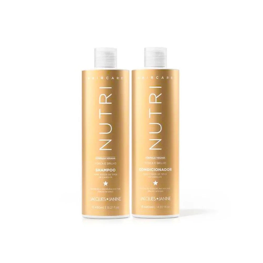 KIT JACQUES JANINE HAIR CARE NUTRI SHAMPOO 450ML + CONDICIONADOR 440ML