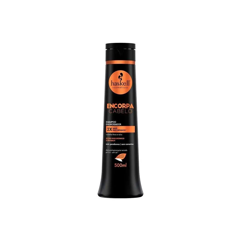 KIT ENCORPA CABELO HASKELL - SHAMPOO 300ML + CONDICIONADOR 300ML + FLUIDO 120ML