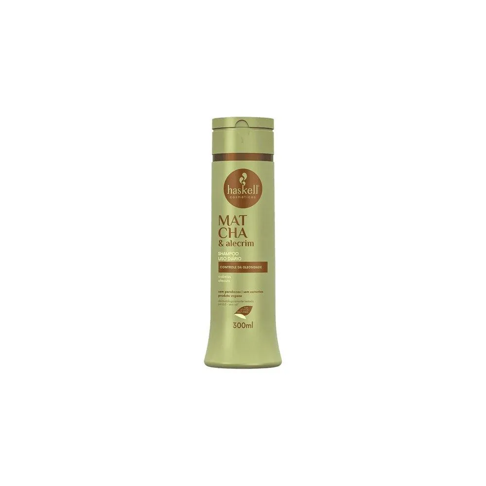 KIT MATCHA E ALECRIM HASKELL OLEOSIDADE CAPILAR - SHAMPOO 300ML + FLUIDO 120ML