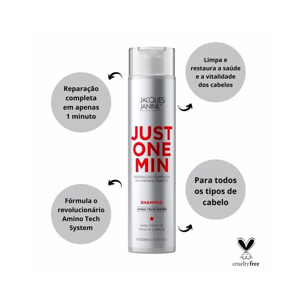 SHAMPOO JACQUES JANINE JUST ONE MIN 300ML