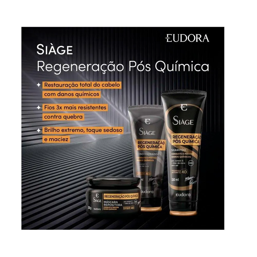 Condicionador Eudora Siàge Expert Regeneração Pós Química 200ml