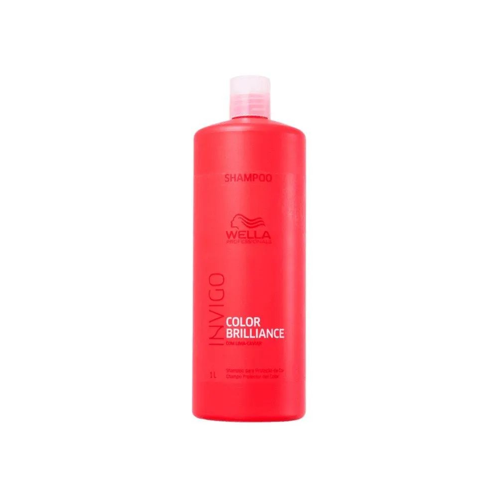 KIT WELLA COLOR BRILLIANCE - SHAMPOO 1000ML + CONDICIONADOR 1000ML + MASCARA 500ML