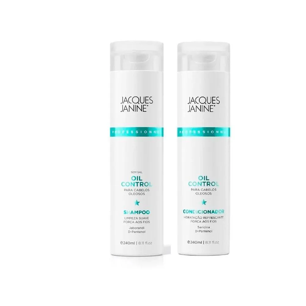 KIT JACQUES JANINE OIL CONTROL - SHAMPOO 240ML + CONDICIONADOR 240ML