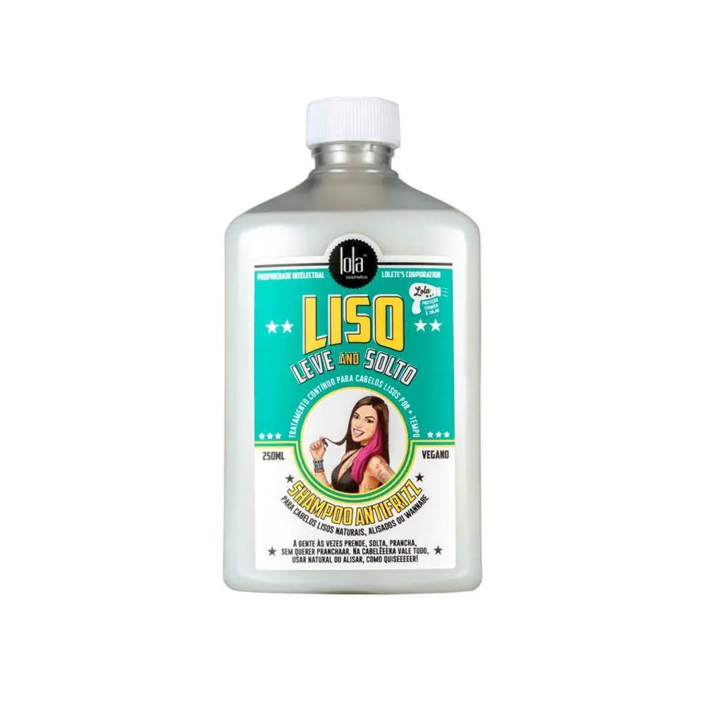 Shampoo Lola Liso Leve e Solto Combate o Frizz 250ml