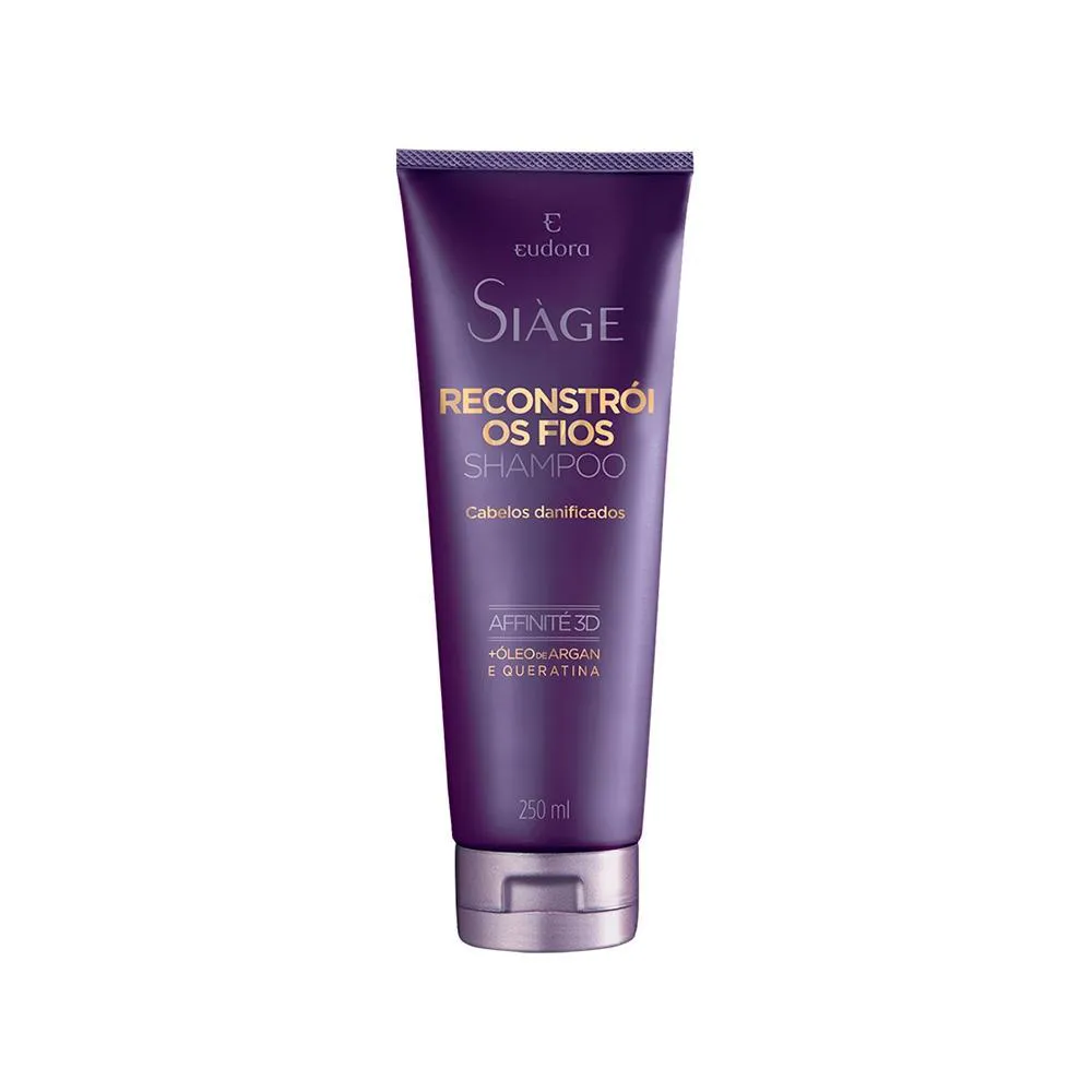 Shampoo Eudora Siàge Reconstrói os Fios 250ml