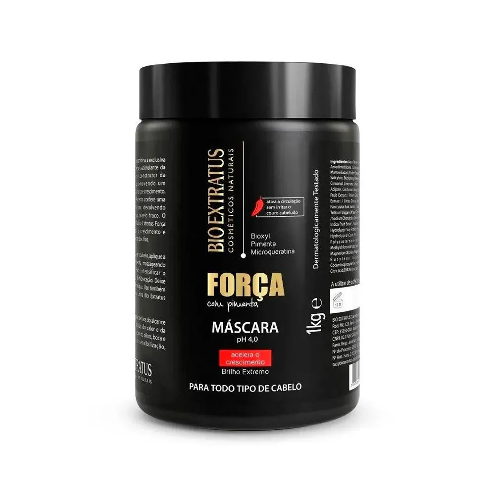 MáSCARA BIO EXTRATUS FORçA COM PIMENTA - 1000G